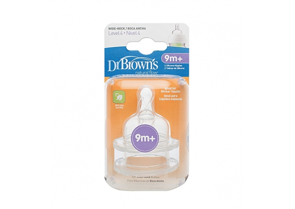 Dr Brown's Options Level 4 (9m plus) Twin Pack